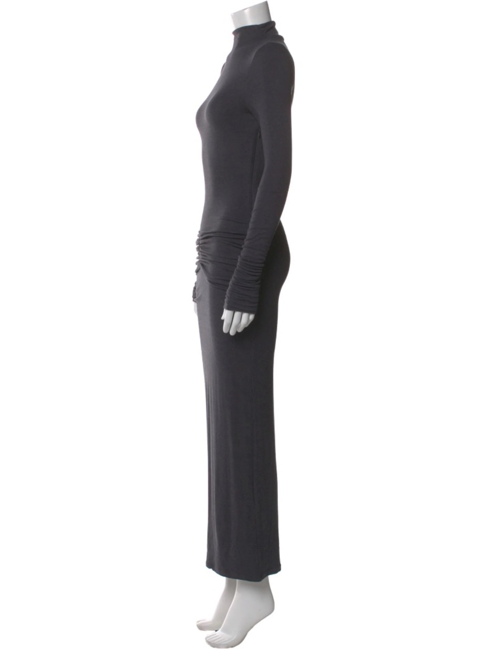 NWT SER.O.YA Mock Neck Long Dress - Color Grey in Size Small - Picture 5 of 7